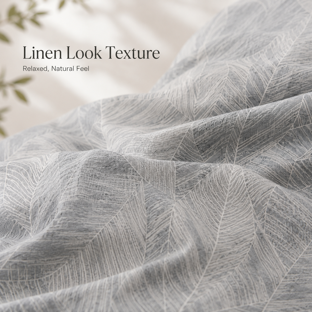 MeiLun Home Botanical Bedding Set – Fern Mist