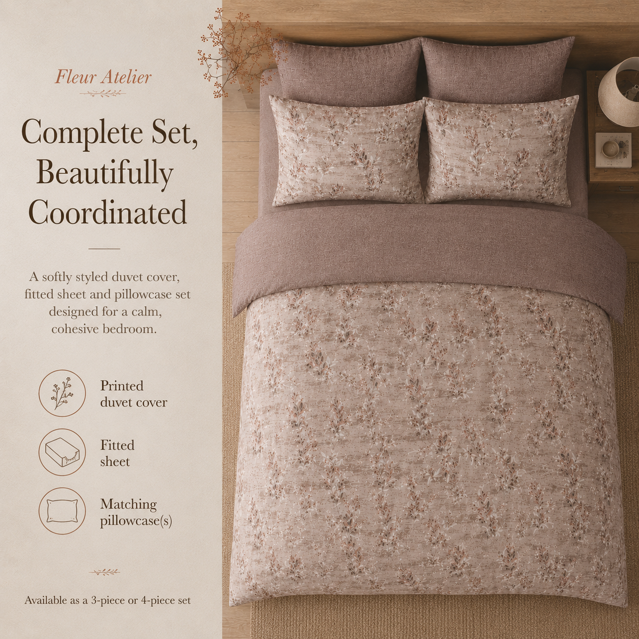 MeiLun Home Fleur Atelier Bedding Set – Wild Sprig – image 5