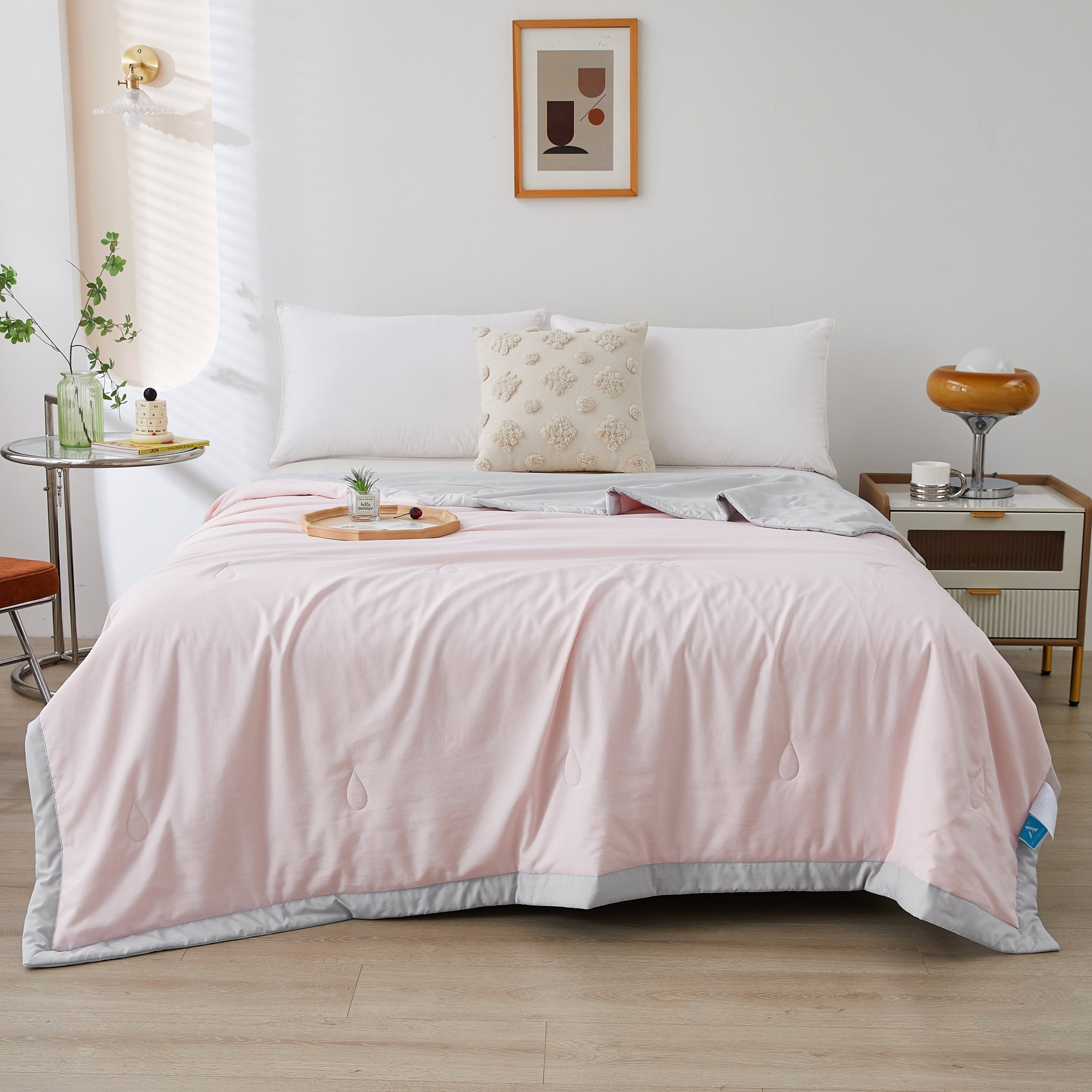 MeiLun Home Gentle Cloud Summer Duvet – Misty Blush – SKU image
