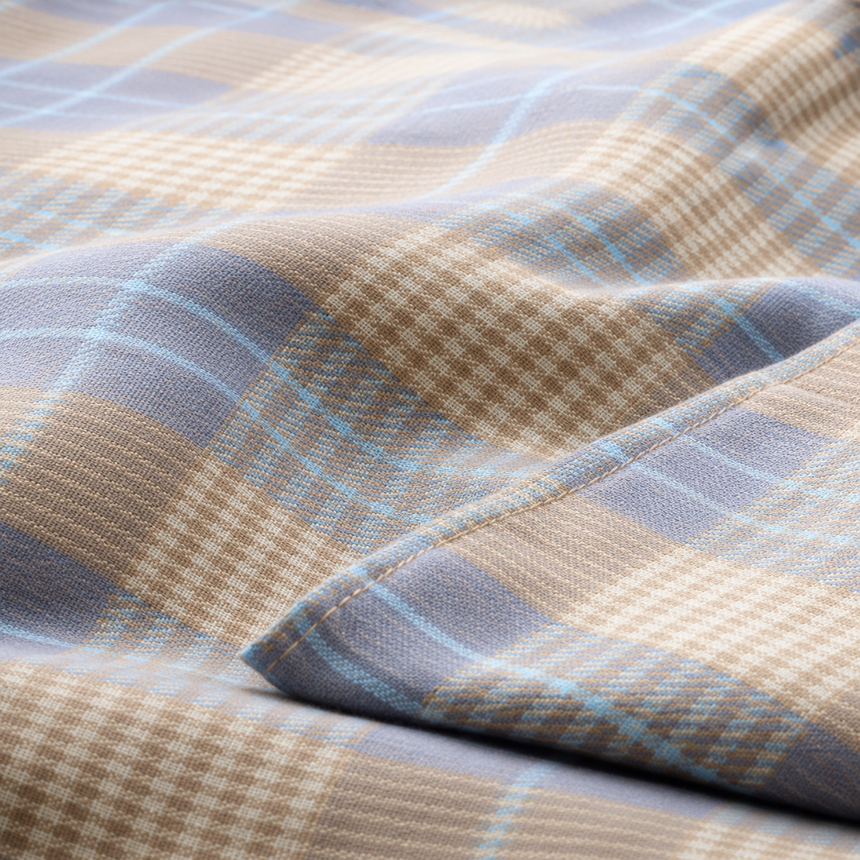 MeiLun Home Loom Check Bedding Set – Morning Plaid – product image 05