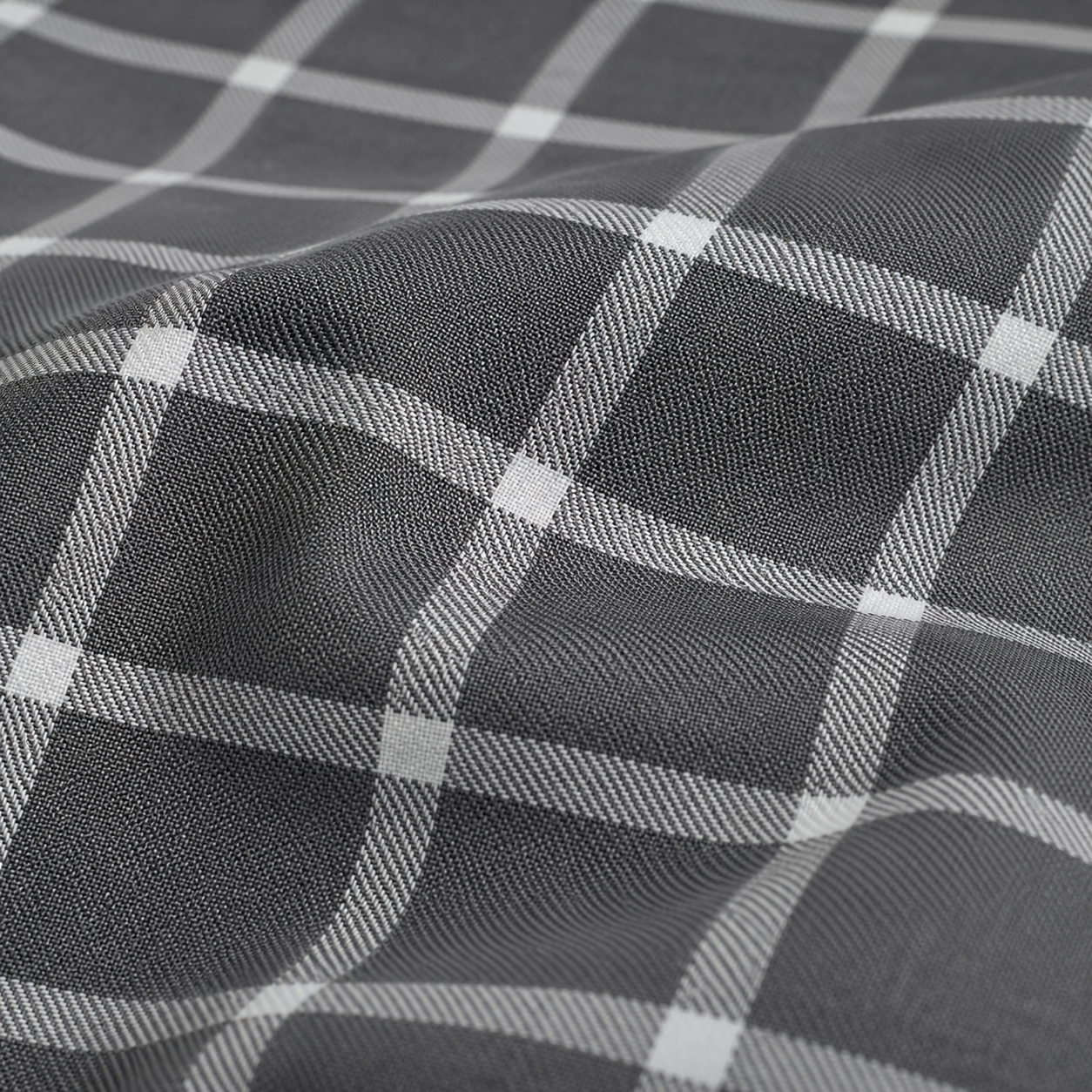 MeiLun Home Loom Check Bedding Set – Slate Grid – product image 07