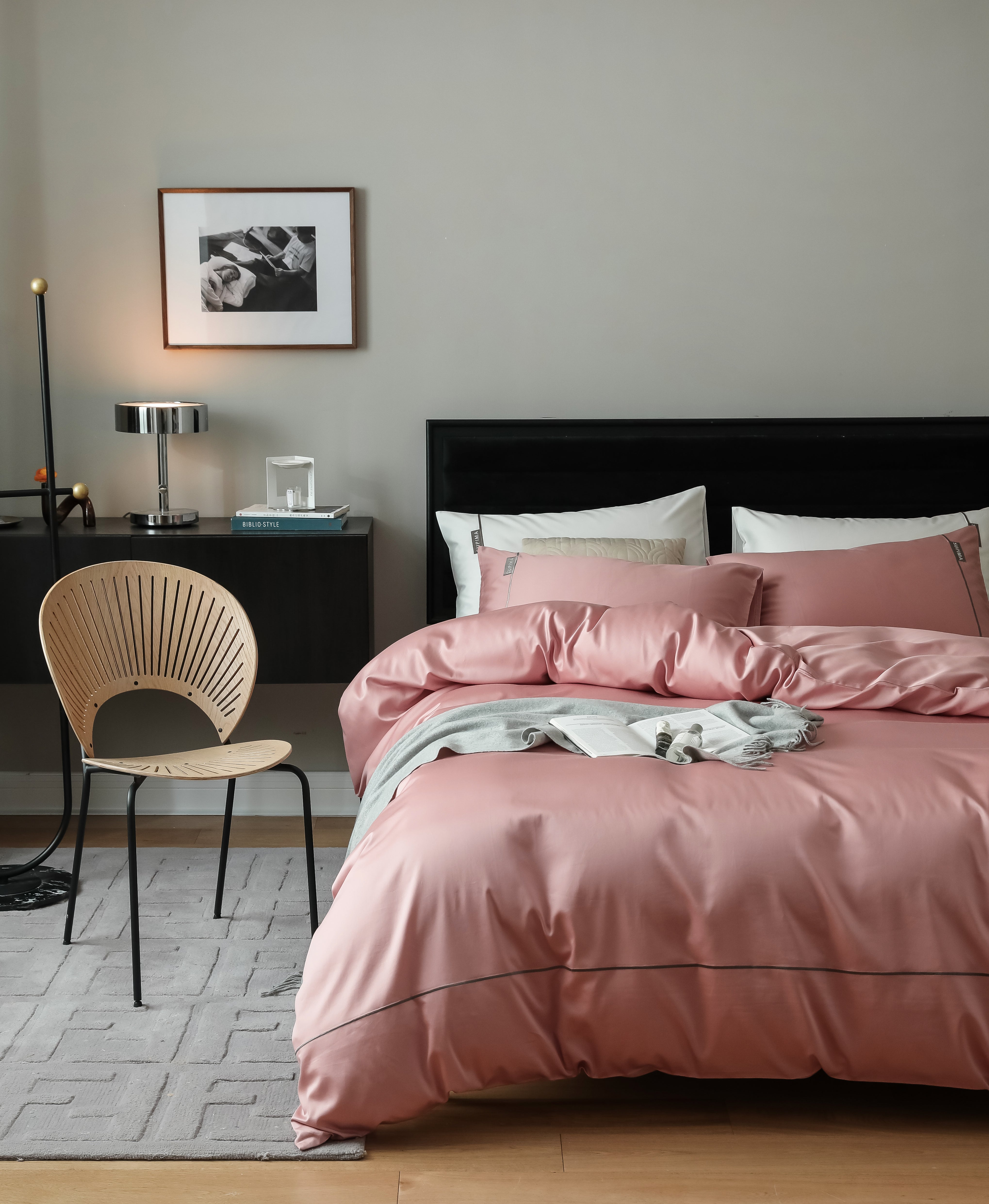 MeiLun Home Pima Reserve Bedding Set – Cameo Blush – product image 04