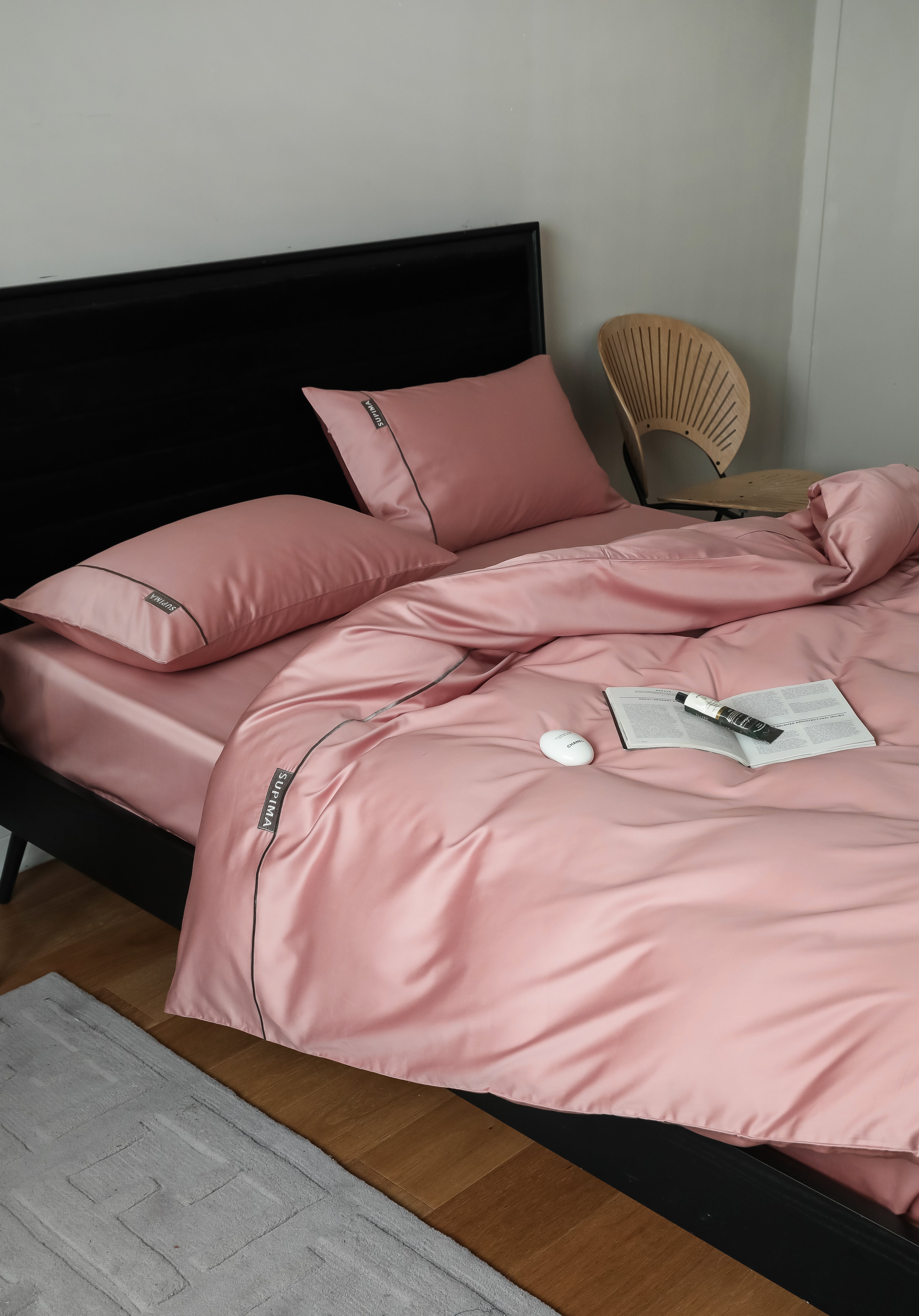 MeiLun Home Pima Reserve Bedding Set – Cameo Blush – product image 13
