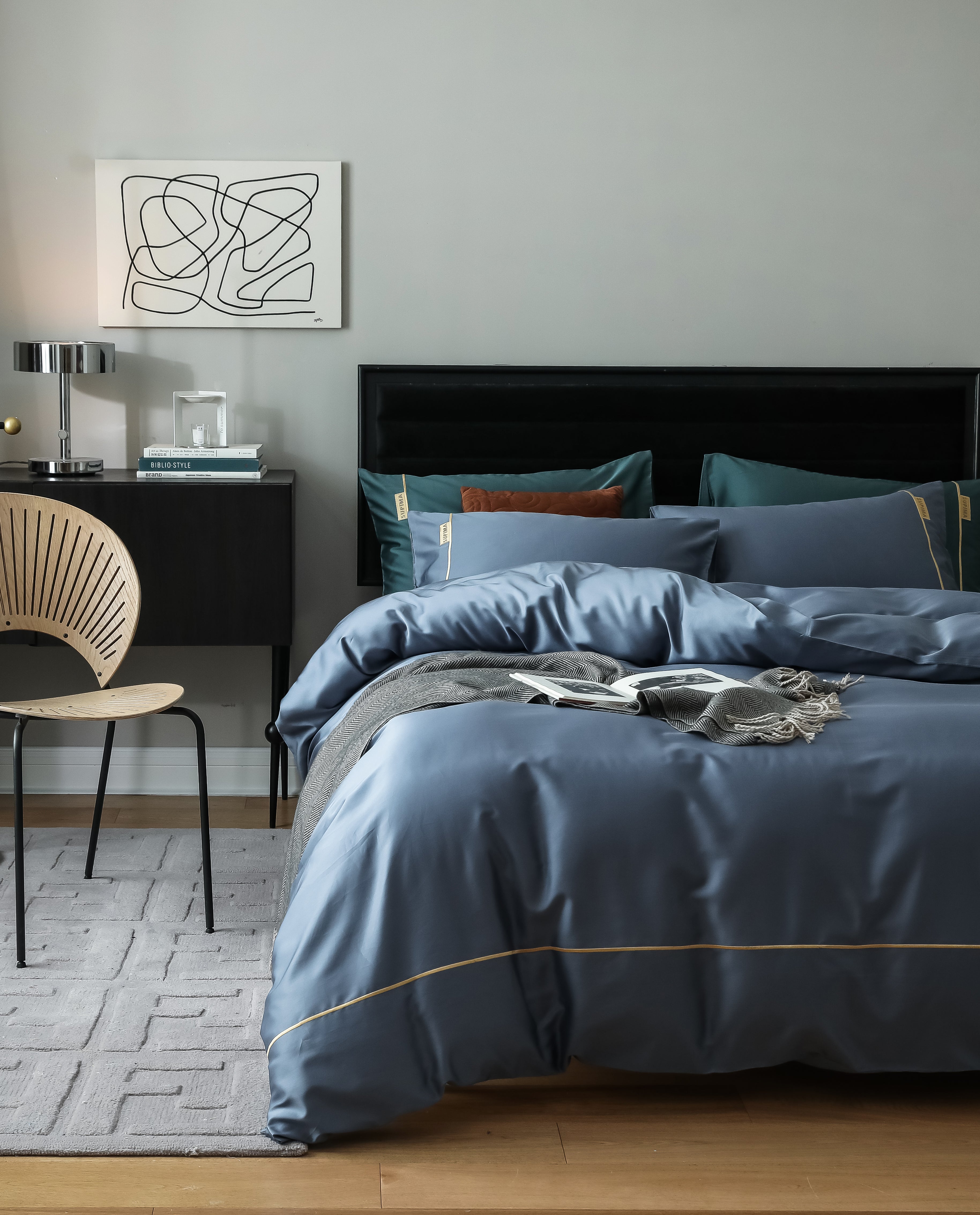 MeiLun Home Pima Reserve Bedding Set – Harbor Mist – product image 02