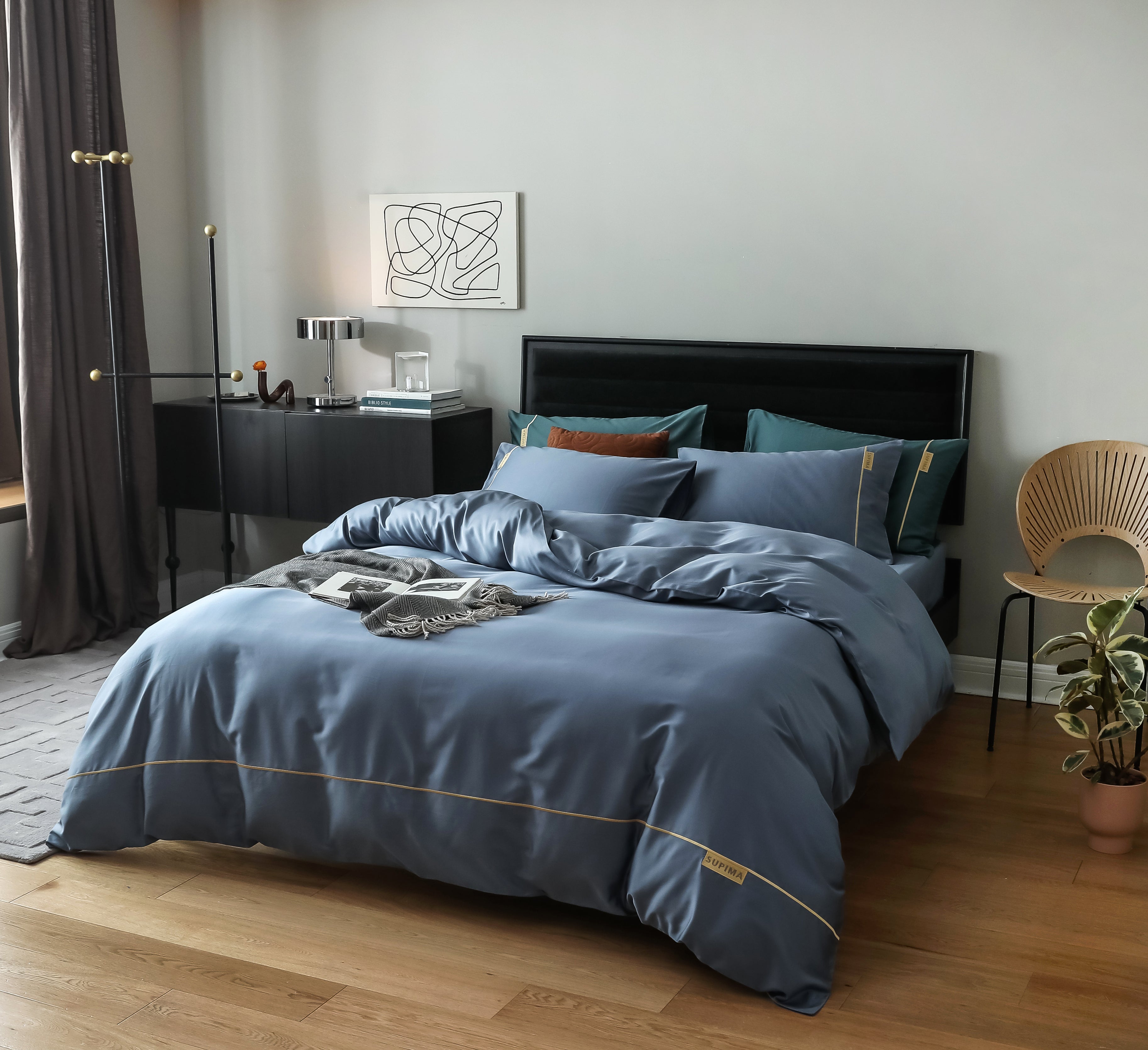 MeiLun Home Pima Reserve Bedding Set – Harbor Mist – product image 03