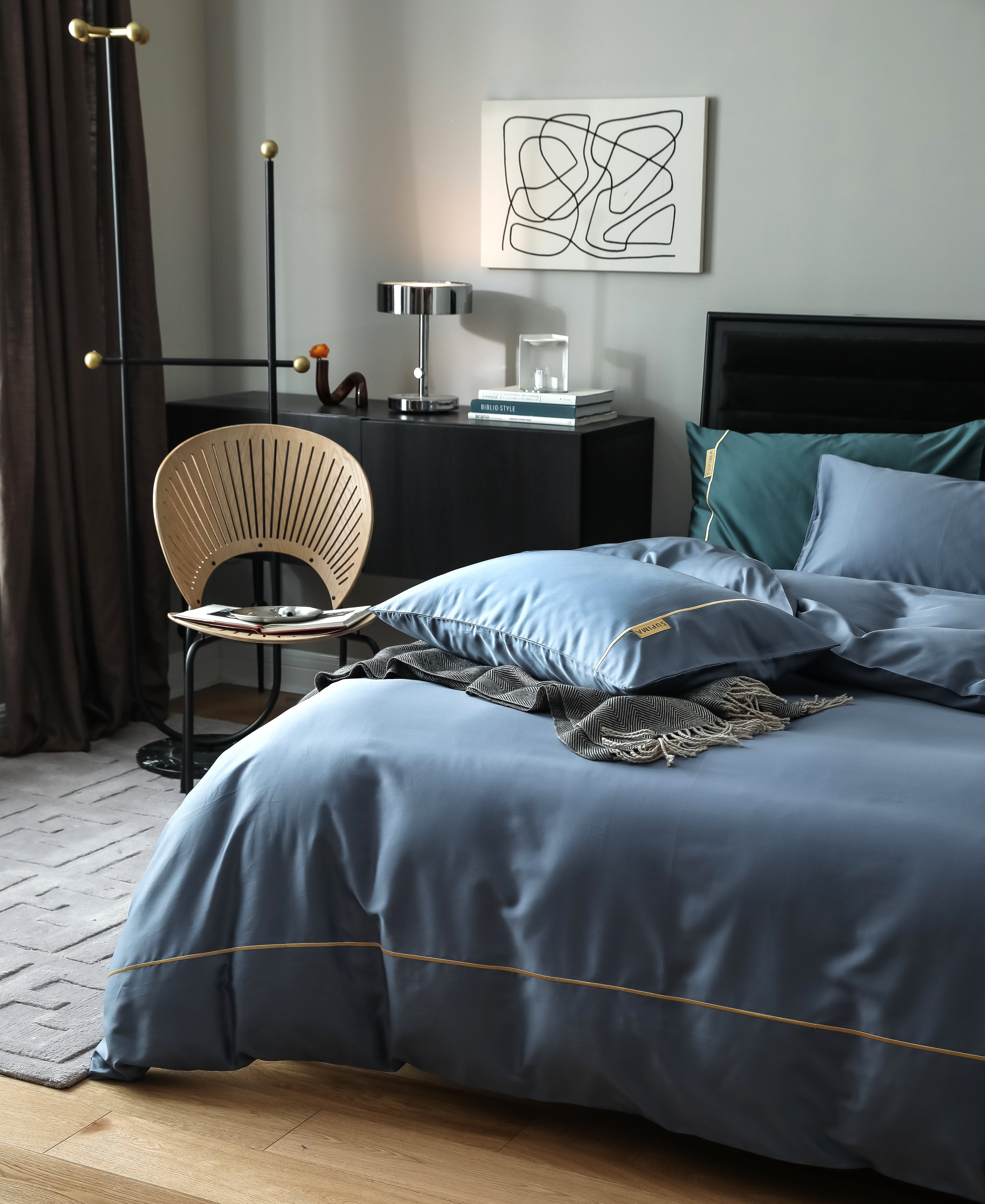 MeiLun Home Pima Reserve Bedding Set – Harbor Mist – product image 07