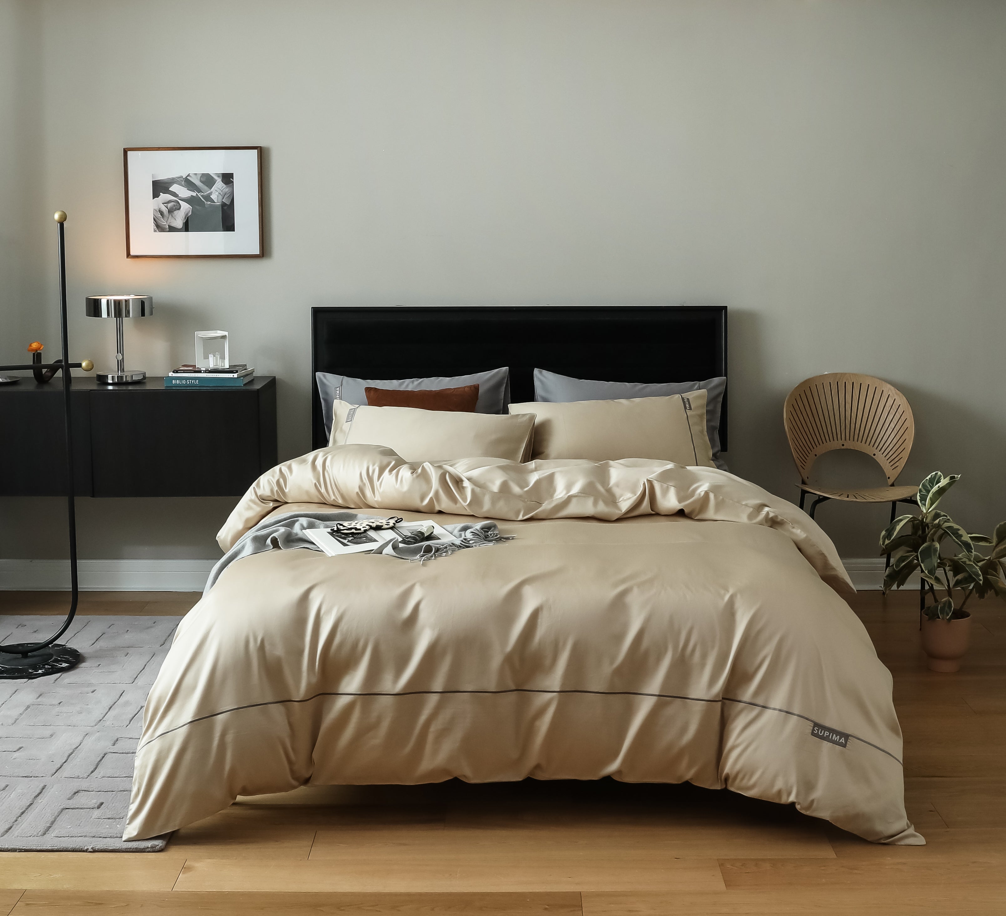 MeiLun Home Pima Reserve Bedding Set – Ivory Dune – product image 02