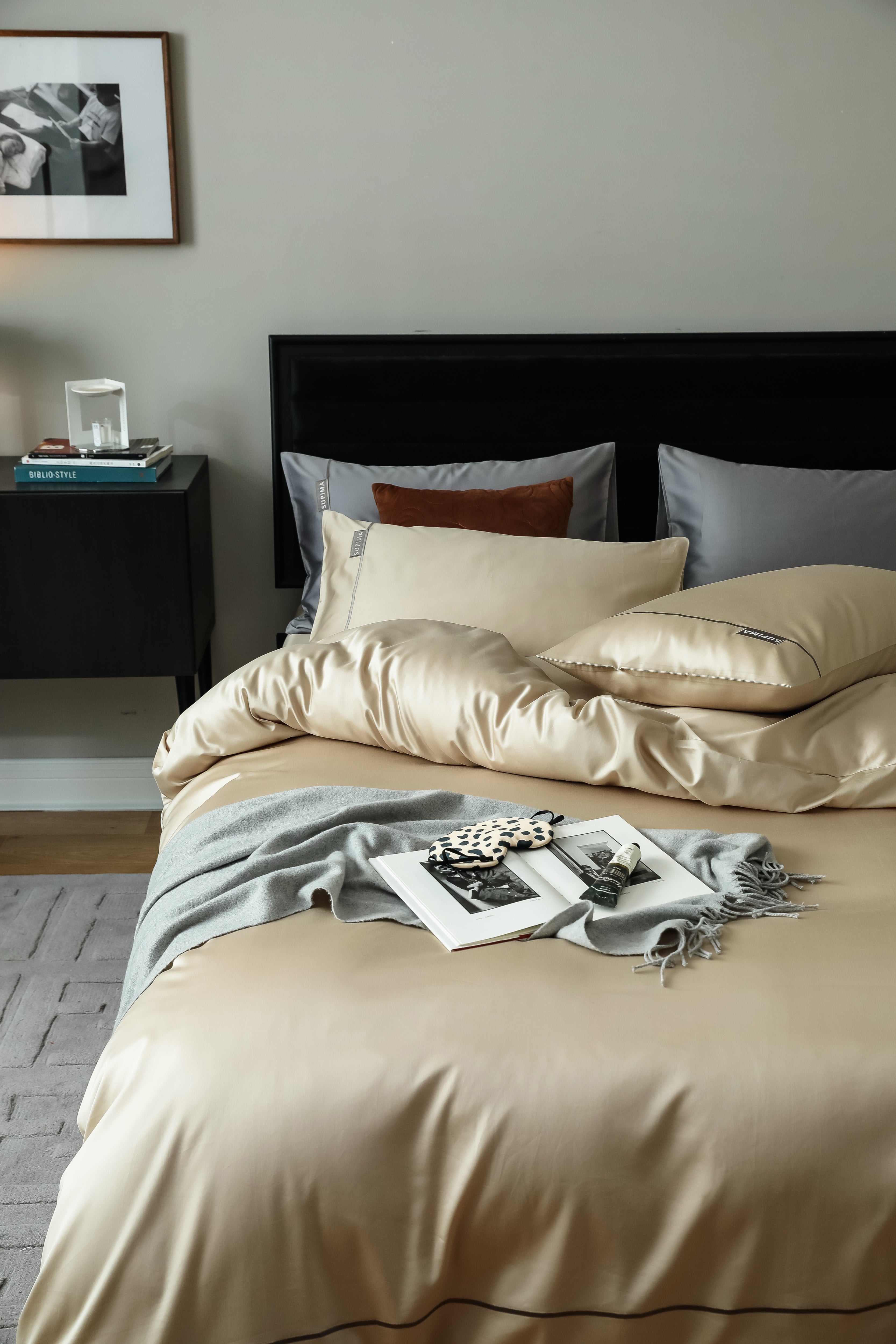MeiLun Home Pima Reserve Bedding Set – Ivory Dune – product image 06