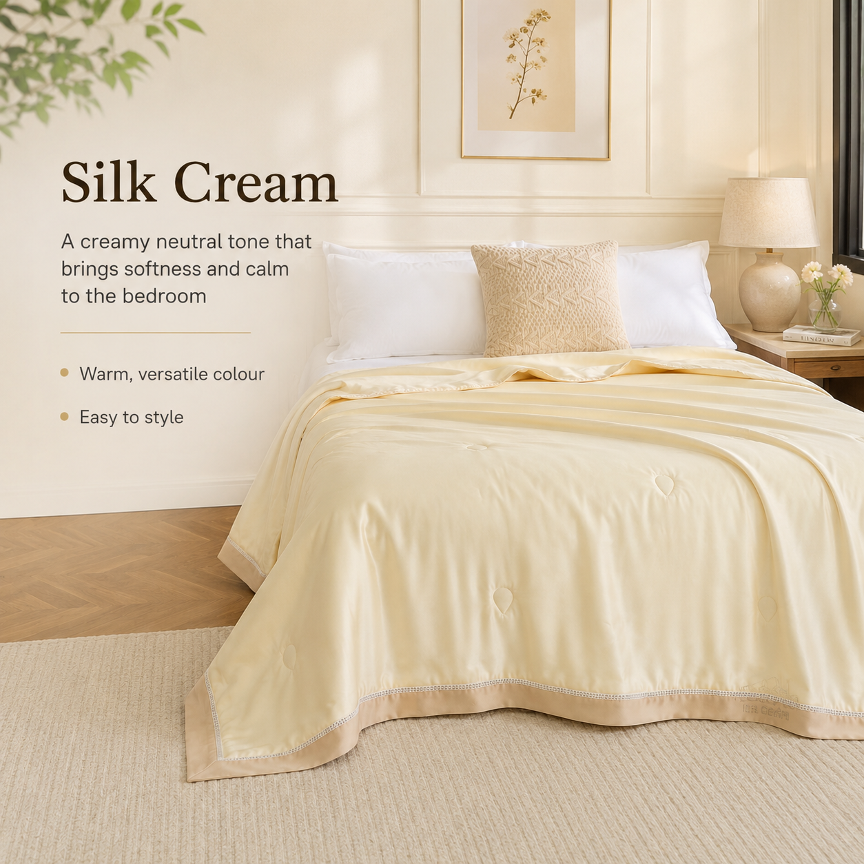 MeiLun Home Silken Mist Summer Duvet – Silk Cream – image 3