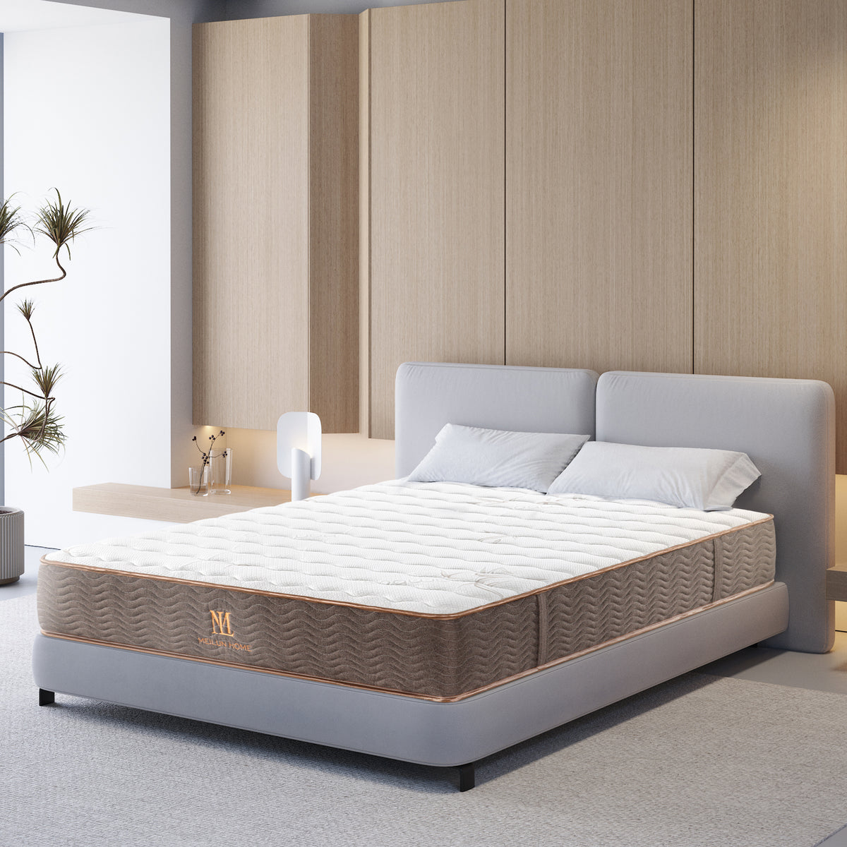 MeiLun Home E1 Charcoal Memory Foam Hybrid Mattress product image 1