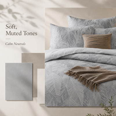 MeiLun Home Botanical Bedding Set – Fern Mist