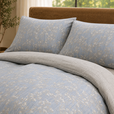 MeiLun Home Botanical Bedding Set – Aster Haze – product image 06