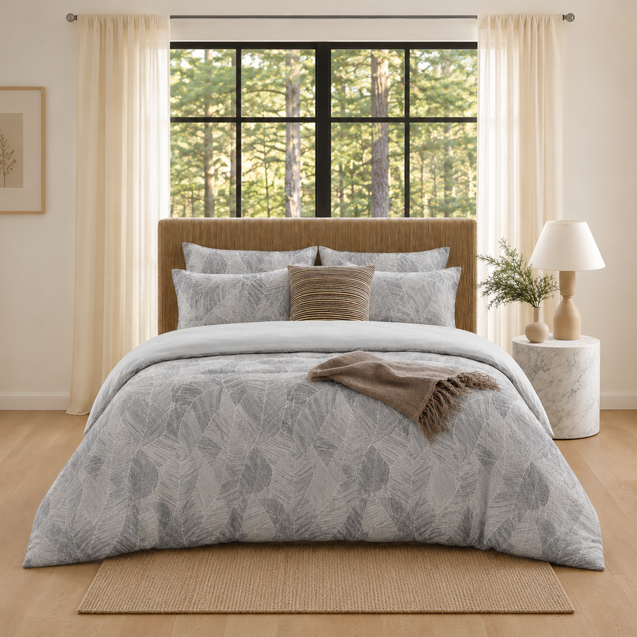 MeiLun Home Botanical Bedding Set – Fern Mist – product image 01