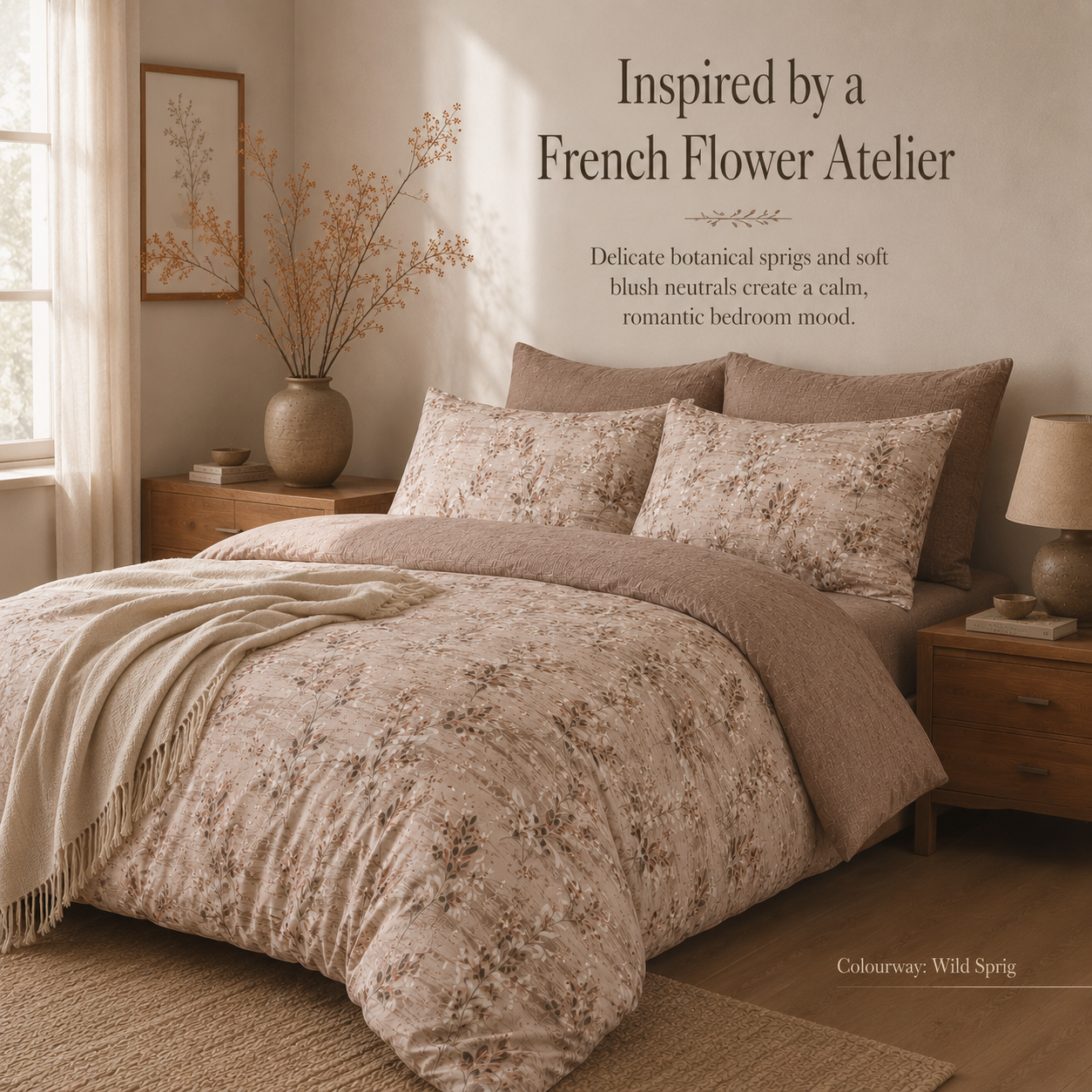 MeiLun Home Fleur Atelier Bedding Set – Wild Sprig – image 4