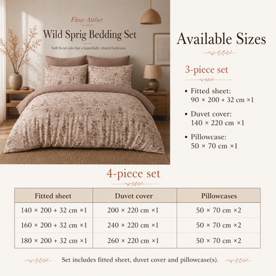 MeiLun Home Fleur Atelier Bedding Set – Wild Sprig – image 12