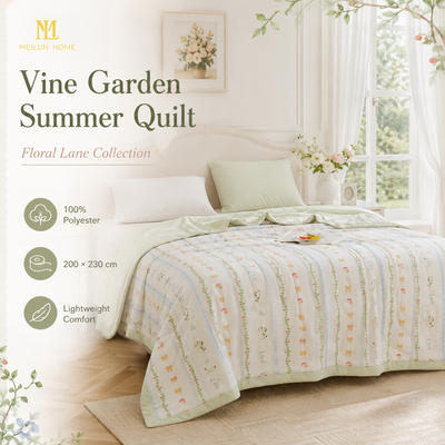 MeiLun Home Floral Lane Summer Duvet – Vine Garden – image 2