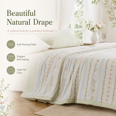 MeiLun Home Floral Lane Summer Duvet – Vine Garden – image 5
