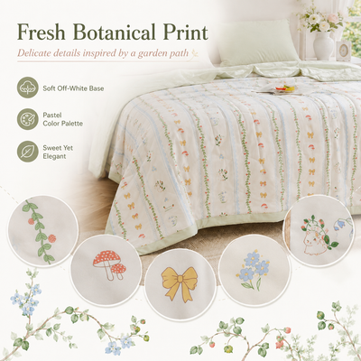 MeiLun Home Floral Lane Summer Duvet – Vine Garden – image 6