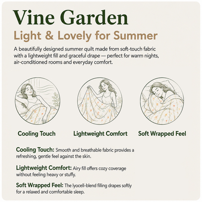 MeiLun Home Floral Lane Summer Duvet – Vine Garden – image 11