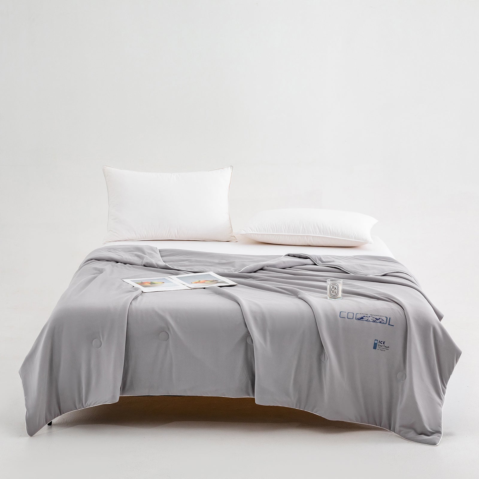 MeiLun Home Frost Veil Summer Duvet – Glacier Grey – image 1