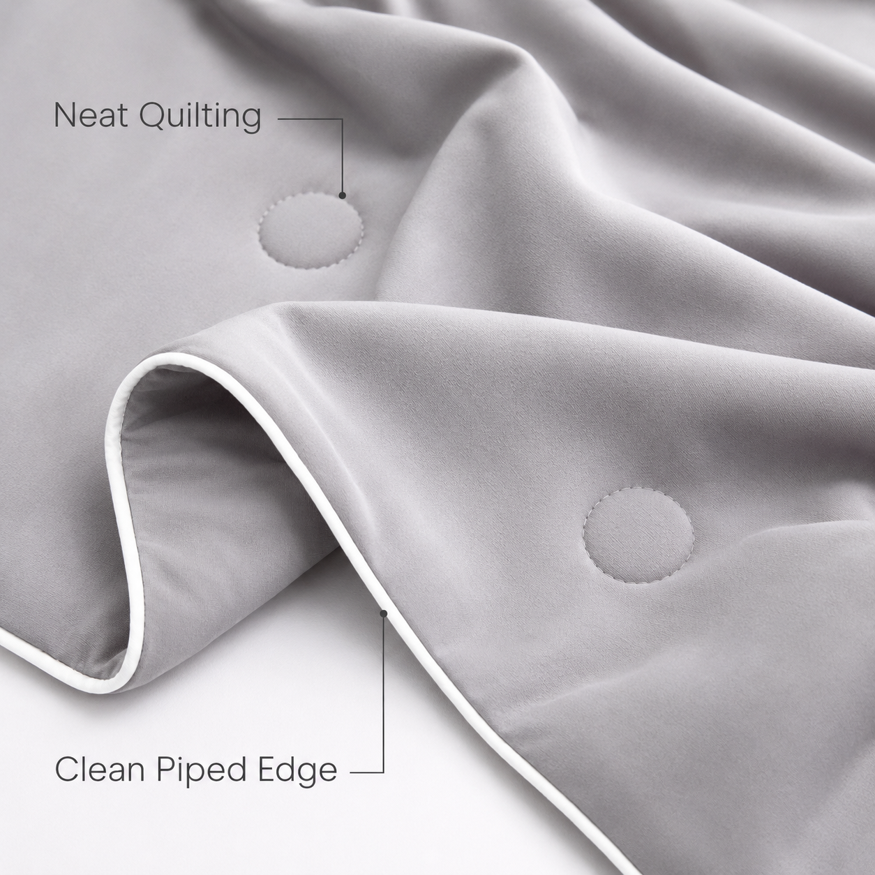 MeiLun Home Frost Veil Summer Duvet – Glacier Grey – image 11