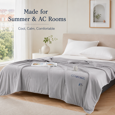 MeiLun Home Frost Veil Summer Duvet – Glacier Grey – image 12
