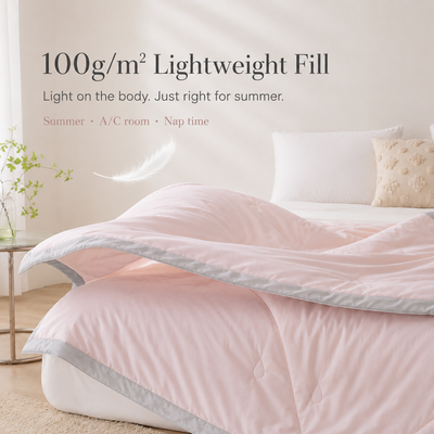 MeiLun Home Gentle Cloud Summer Duvet – Misty Blush – image 4