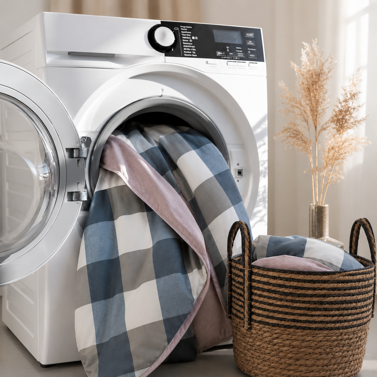 MeiLun Home Loom Check Bedding Set – Harbor Check – image 11