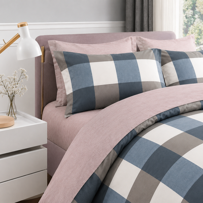 MeiLun Home Loom Check Bedding Set – Harbor Check – product image 08