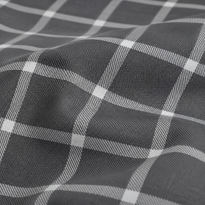 MeiLun Home Loom Check Bedding Set – Slate Grid – product image 07