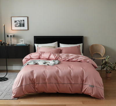 MeiLun Home Pima Reserve Bedding Set – Cameo Blush – product image 02