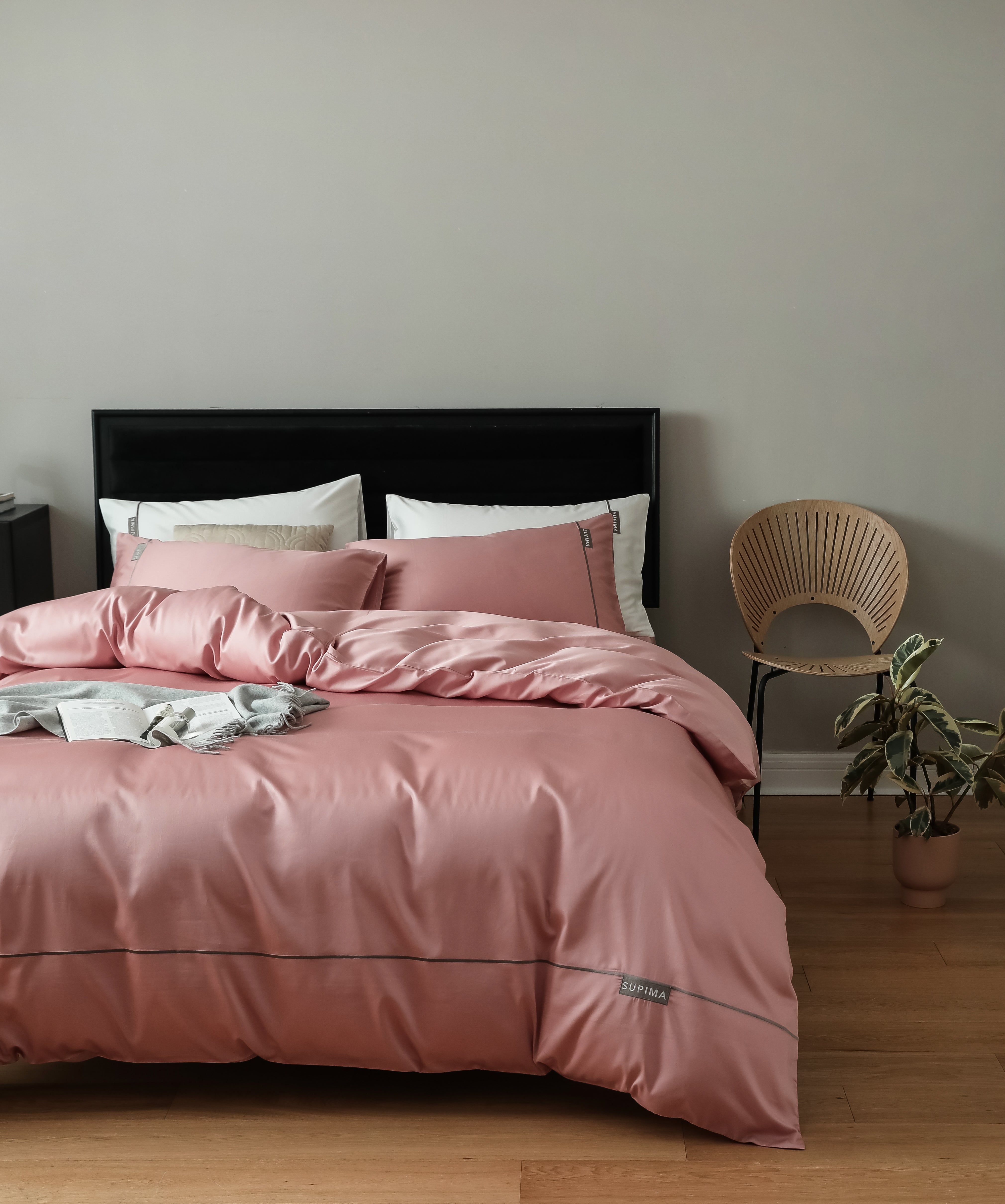 MeiLun Home Pima Reserve Bedding Set – Cameo Blush – product image 03