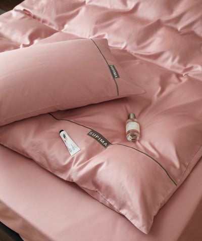 MeiLun Home Pima Reserve Bedding Set – Cameo Blush – product image 11