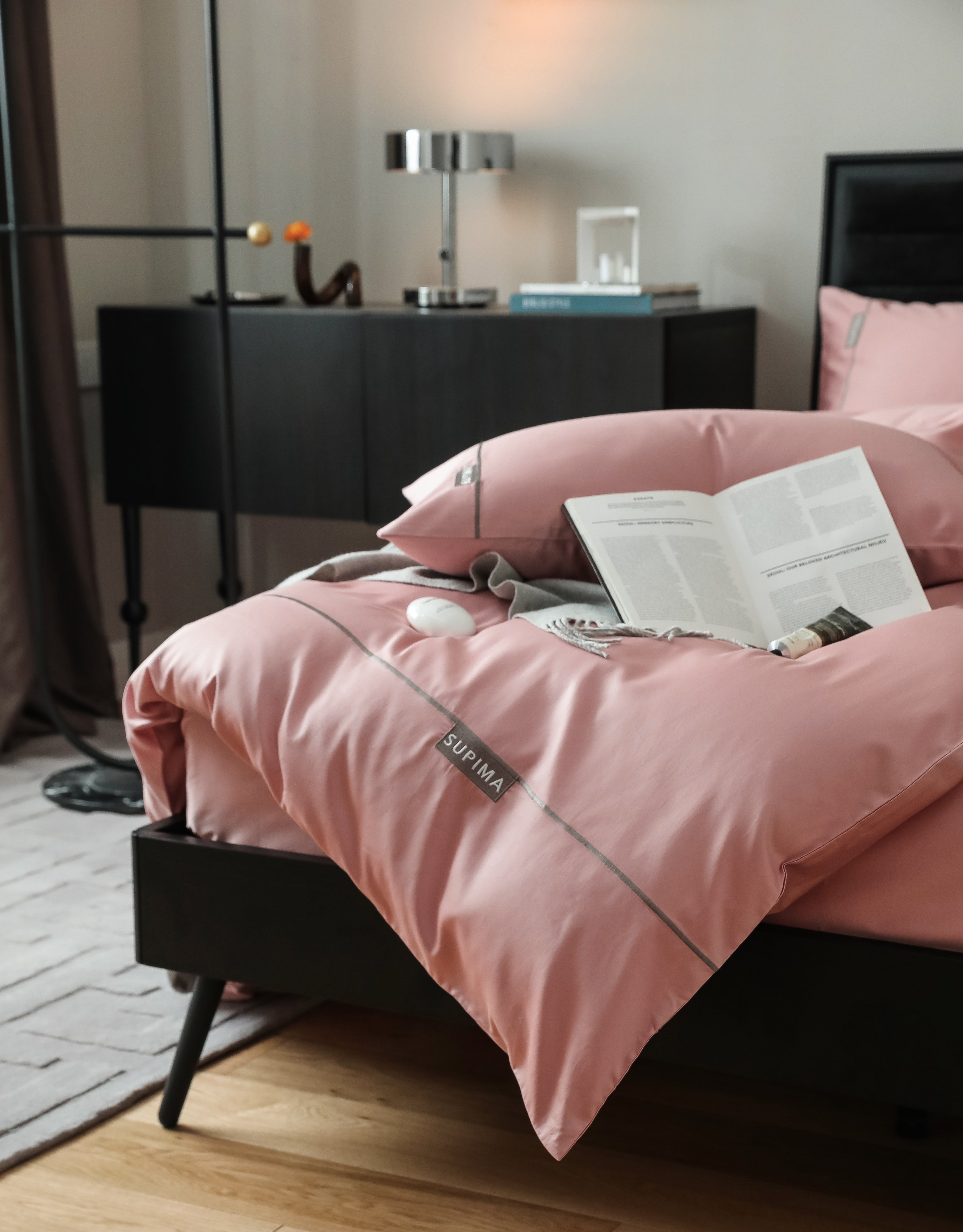 MeiLun Home Pima Reserve Bedding Set – Cameo Blush – product image 12