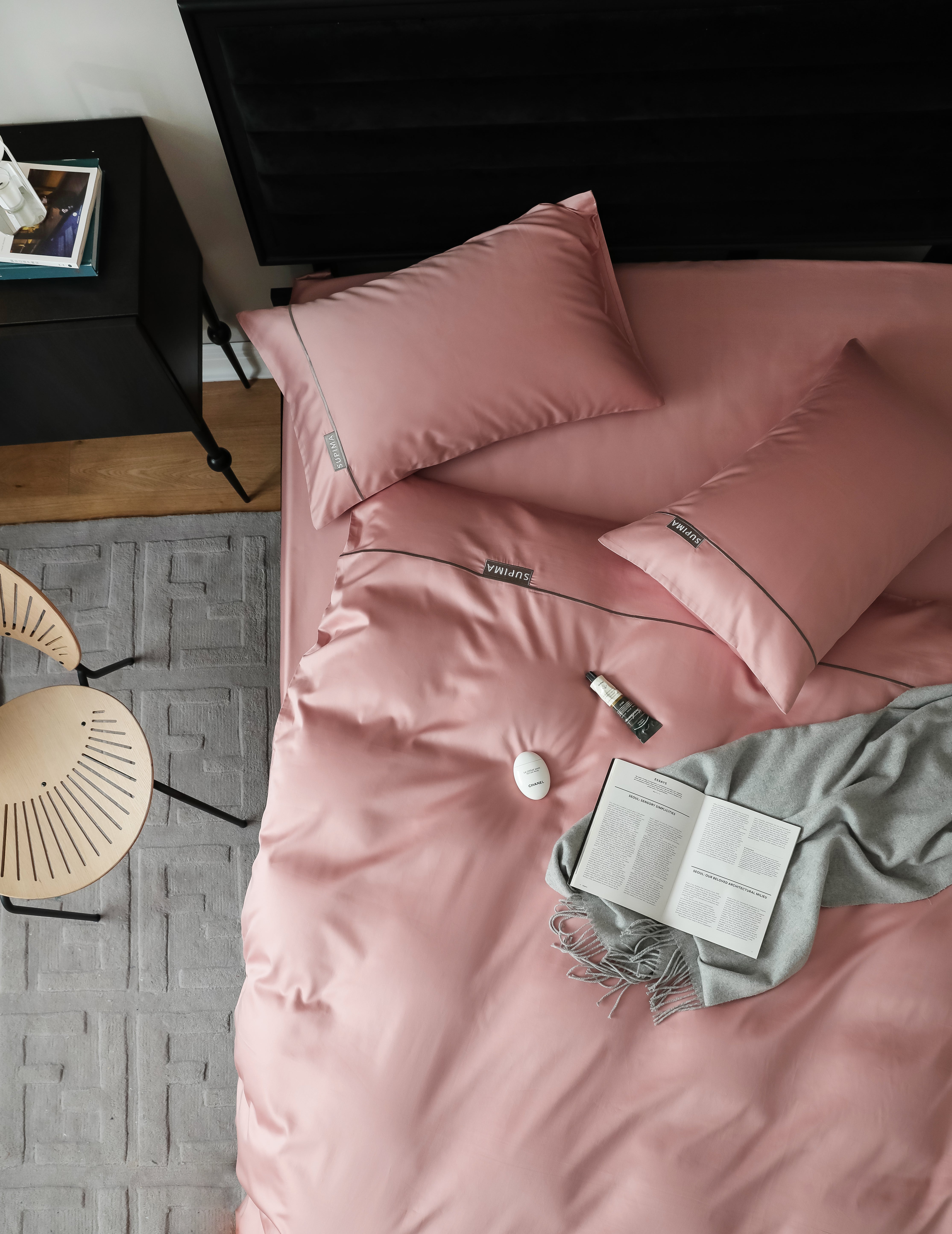 MeiLun Home Pima Reserve Bedding Set – Cameo Blush – product image 14