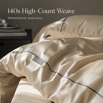 MeiLun Home Pima Reserve Bedding Set – Ivory Dune – image 6