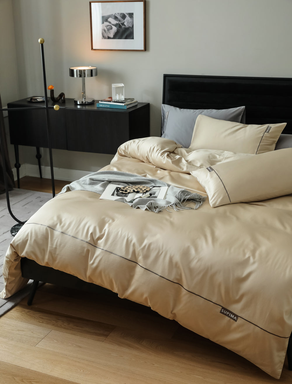 MeiLun Home Pima Reserve Bedding Set – Ivory Dune – product image 09
