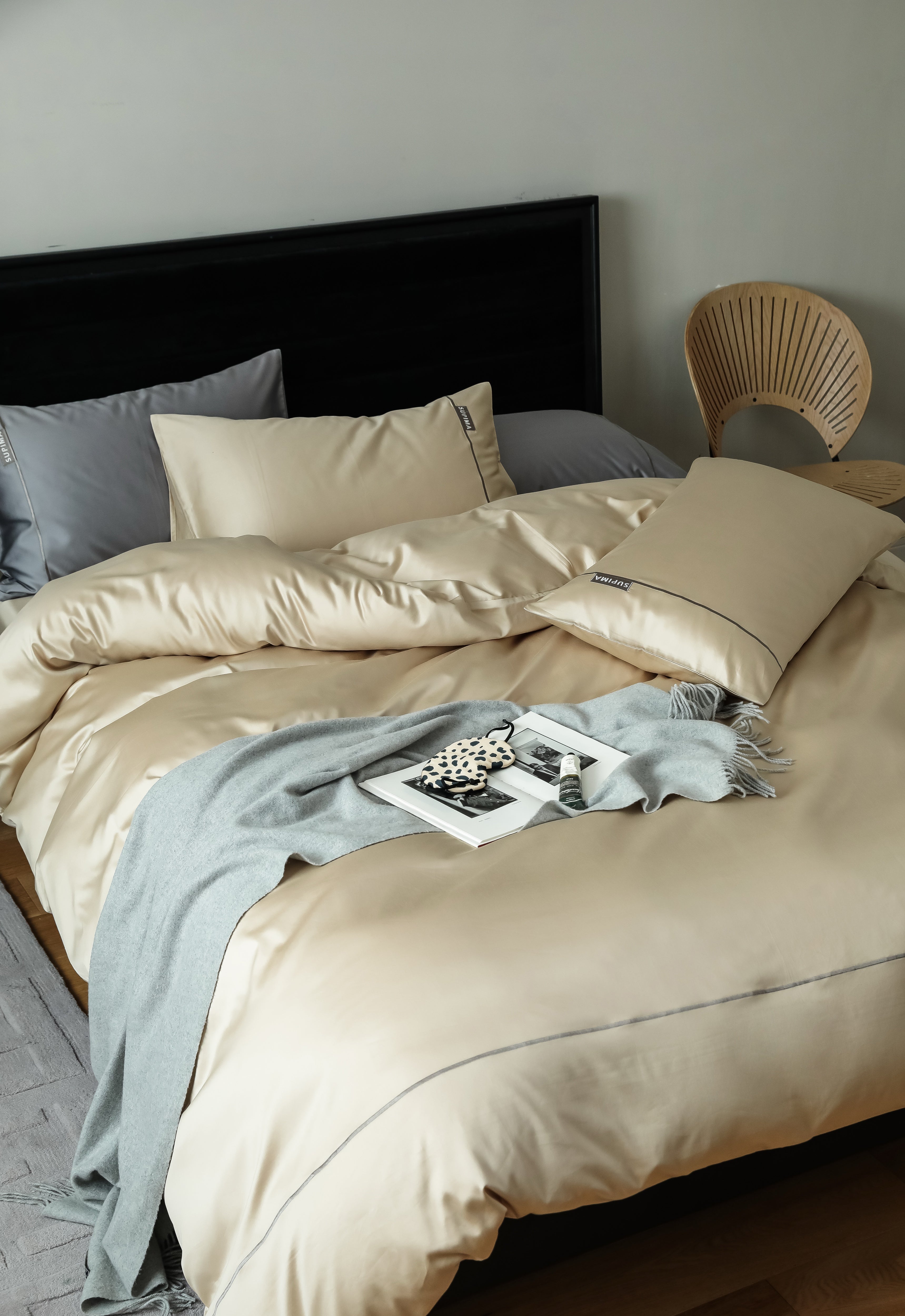 MeiLun Home Pima Reserve Bedding Set – Ivory Dune – product image 10