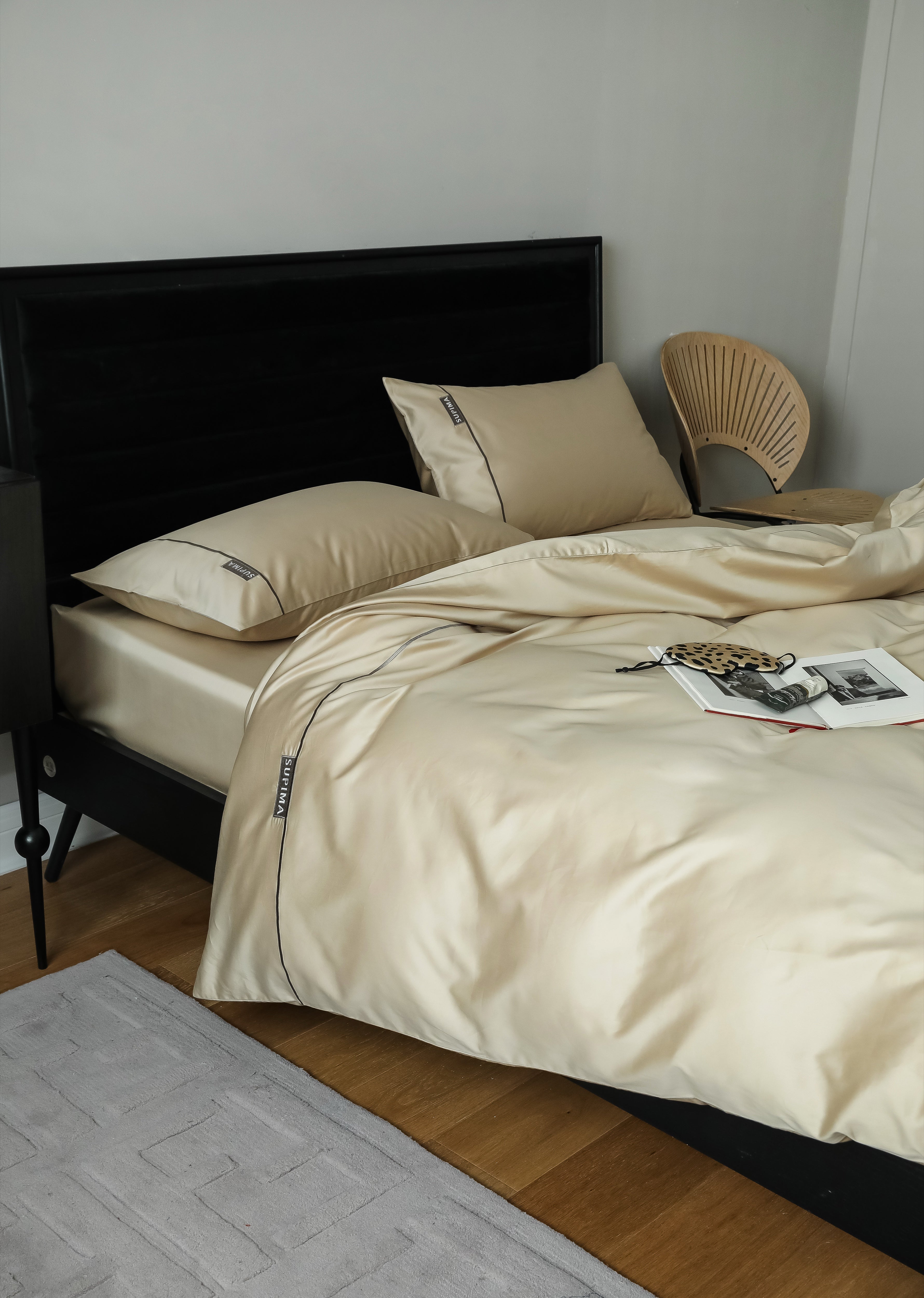 MeiLun Home Pima Reserve Bedding Set – Ivory Dune – product image 13
