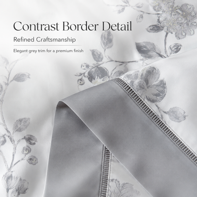 MeiLun Home Satin Bloom Summer Duvet – Silver Bloom – image 7