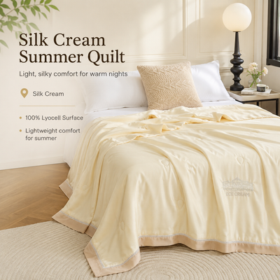MeiLun Home Silken Mist Summer Duvet – Silk Cream – image 2
