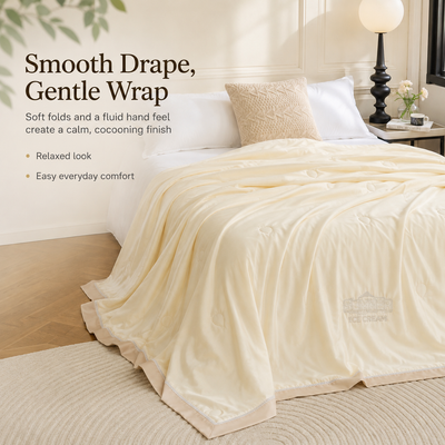 MeiLun Home Silken Mist Summer Duvet – Silk Cream – image 5