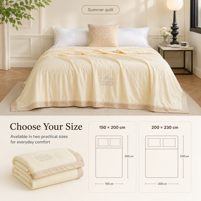 MeiLun Home Silken Mist Summer Duvet – Silk Cream – image 8