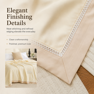 MeiLun Home Silken Mist Summer Duvet – Silk Cream – image 9