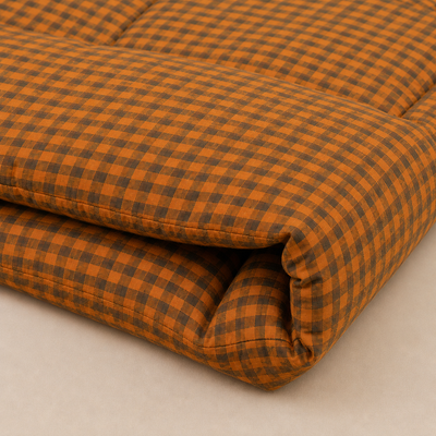 MeiLun Home Soft Living Bedding Set – Caramel Check – product image 06