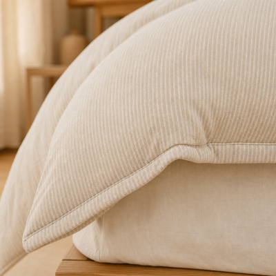 MeiLun Home Soft Living Bedding Set – Cream Beige – product image 07