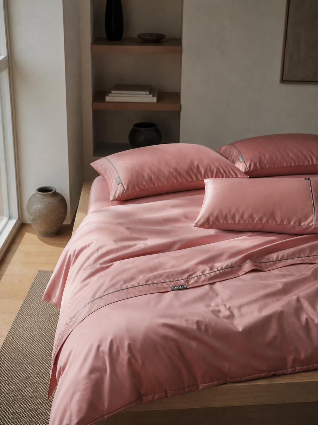 MeiLun Home Cameo Blush bedding
